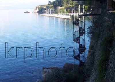 Corfu water walk, a photograph by Kristin Rongve