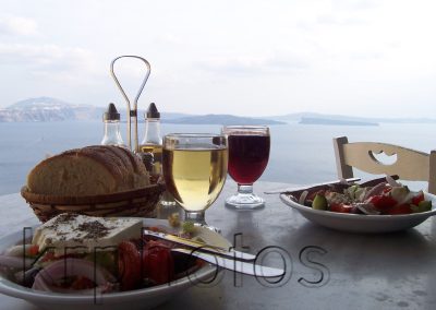 Greek dinner, a photograph by Kristin Rongve